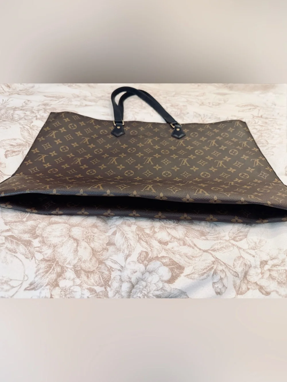Louis Vuitton All in mm monogram Brown Monogram Canvas Tote with Black Handles - Picture 2 of 9